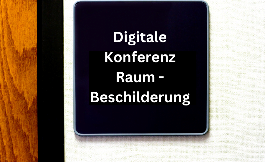 Digitales Konferenzraumschild